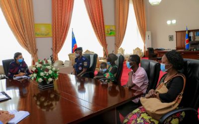 JEANINE MABUNDA LIOKO MEETS FAMILY OF POLICEMAN BRUTALISED BY UDPS