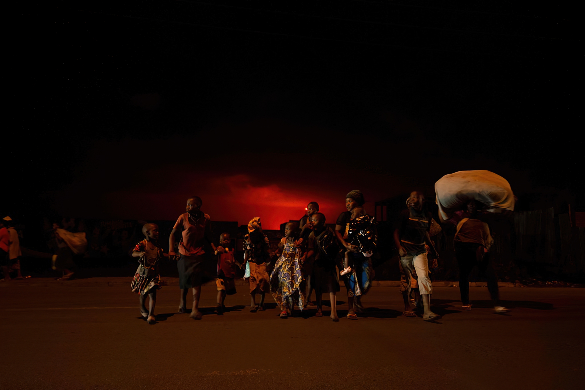 NYIRAGONGO VOLCANO ERUPTS