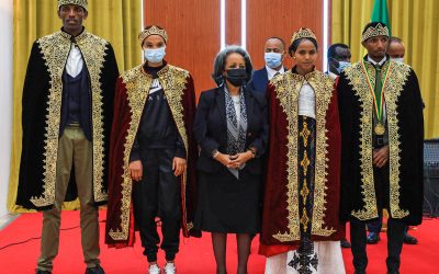 THE ETHIOPIAN OLYMPIC TEAM HONOURED FOR THEIR MEDAL WIN