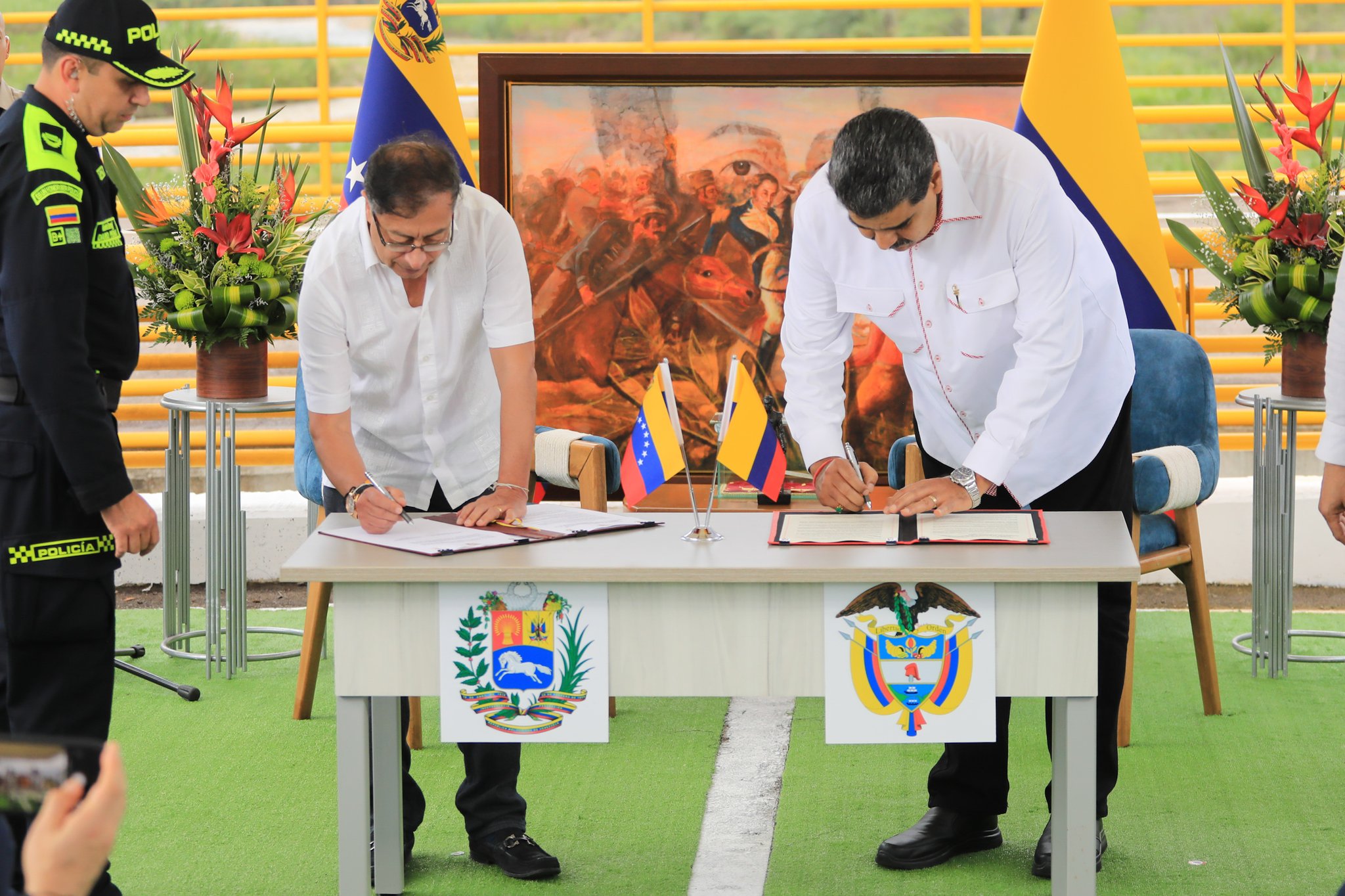 Venezuela and Colombia