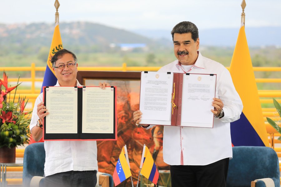 Venezuela and Colombia