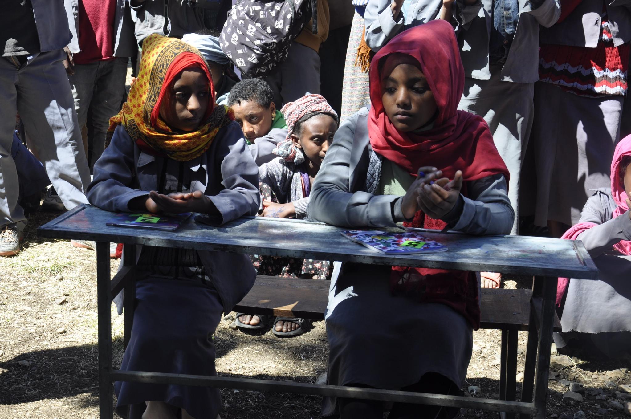 Gishe district administration revenue office held a question and answer competition among students at Kure ber secondary school