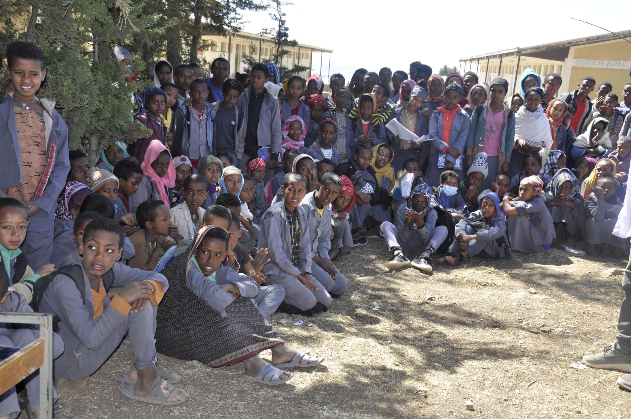 Gishe district administration revenue office held a question and answer competition among students at Kure ber secondary school