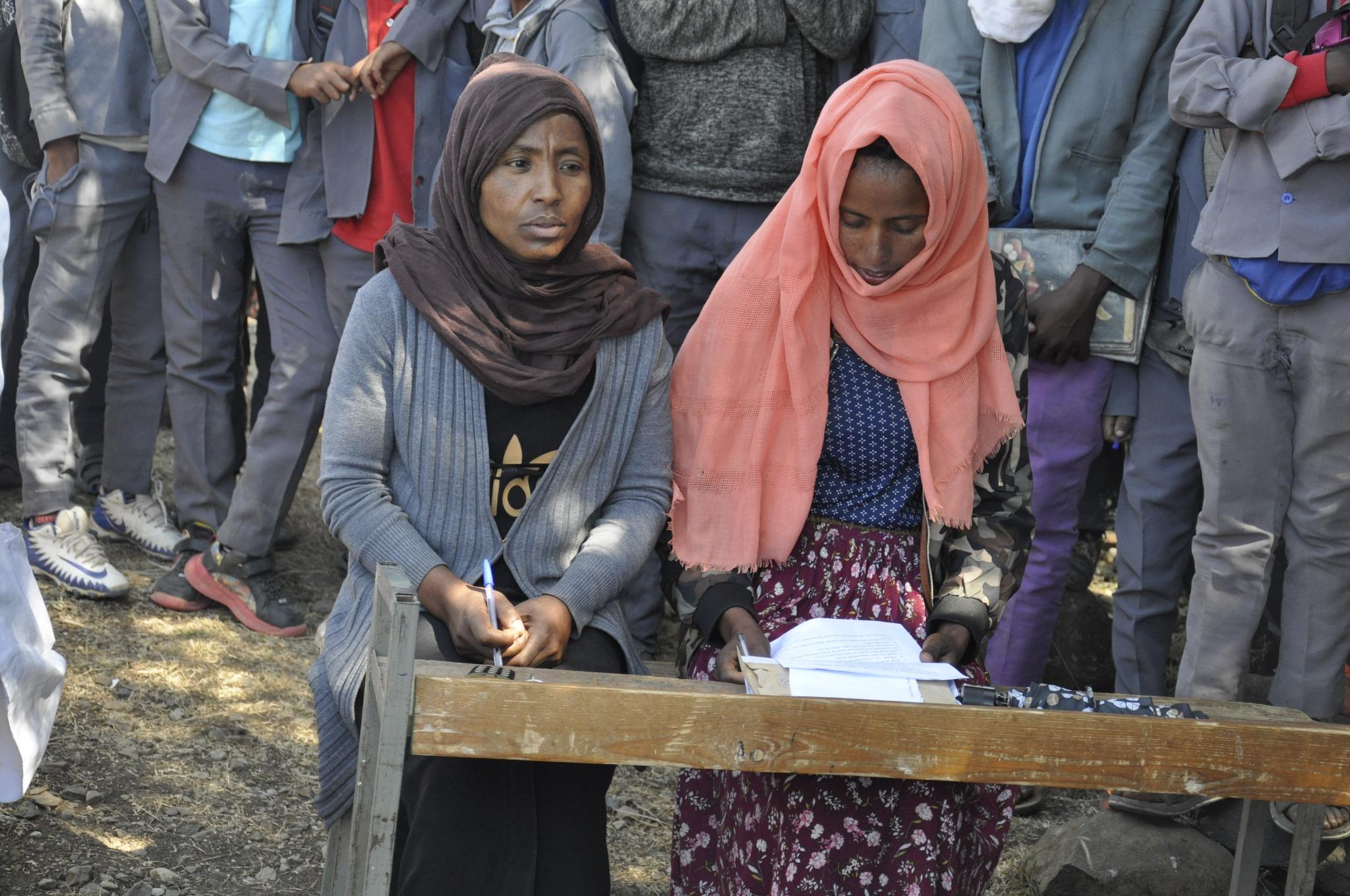 Gishe district administration revenue office held a question and answer competition among students at Kure ber secondary school